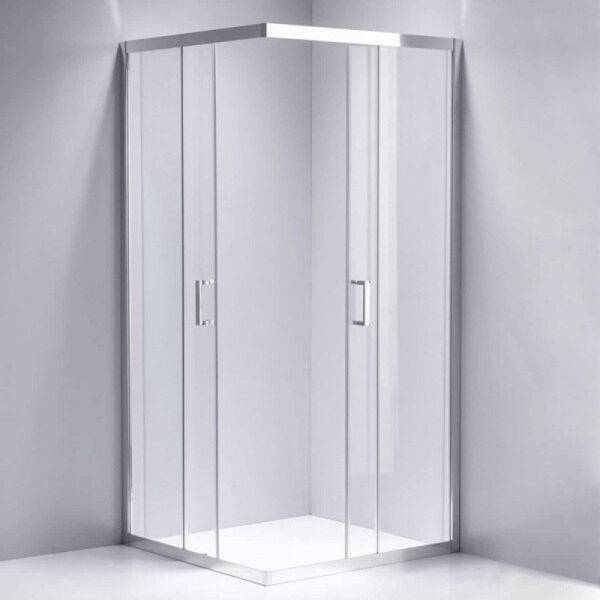Square shower cabin R-KZ102B Chrome 900x900mm glass 6mm