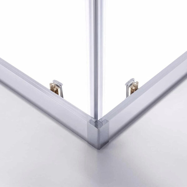 Square shower cabin R-KZ102B Chrome 900x900mm glass 6mm