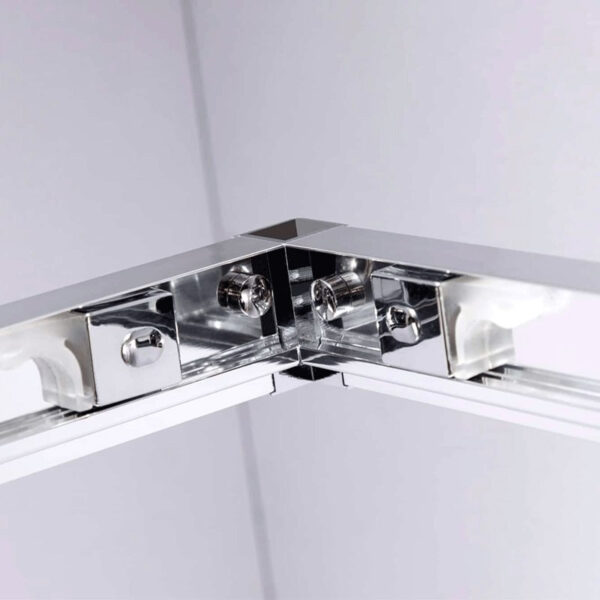 Square shower cabin R-KZ102B Chrome 900x900mm glass 6mm