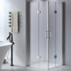 Square shower cabin R-KZ1270A Chrome 700x700mm glass 6mm