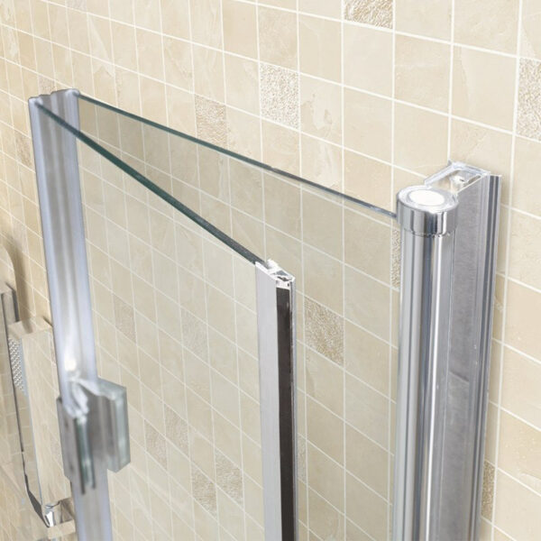 Square shower cabin R-KZ1270A Chrome 700x700mm glass 6mm