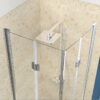 Square shower cabin R-KZ1270A Chrome 700x700mm glass 6mm