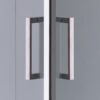 Square shower cabin R-KZ1270A Chrome 700x700mm glass 6mm