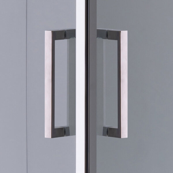 Square shower cabin R-KZ1270A Chrome 700x700mm glass 6mm