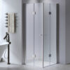 Square shower cabin R-KZ1290A Chrome 800x800mm glass 6mm