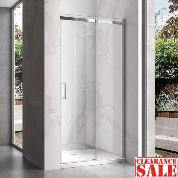 Shower door sliding KZ09B chrome 1050-1100mm glass 8mm