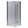 Square shower cabin R-KZ1290B Chrome 900x900mm glass 6mm