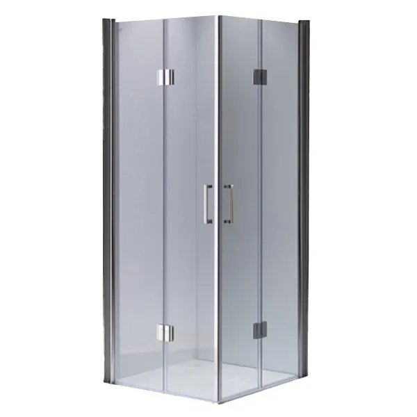 Square shower cabin R-KZ1290B Chrome 900x900mm glass 6mm