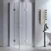 Square shower cabin R-KZ1290B Chrome 900x900mm glass 6mm