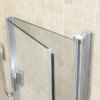 Square shower cabin R-KZ1290B Chrome 900x900mm glass 6mm
