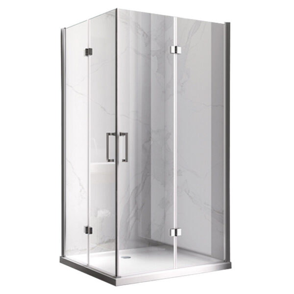 Rectangular shower cabin S-KZ13A Chrome 1000x900mm