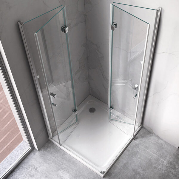 Rectangular shower cabin S-KZ13A Chrome 1000x900mm