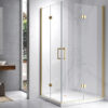 Rectangular shower cabin S-KZ13A Gold 1000x900mm