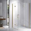 Rectangular shower cabin S-KZ13A Gold 1000x900mm