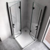 Rectangular shower cabin S-KZ13C Black 1200x900mm