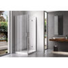 Rectangular shower cabin S-KZ12A Chrome 900x800mm