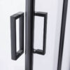 Square shower cabin R-BL30A Black 800x800mm glass 5mm