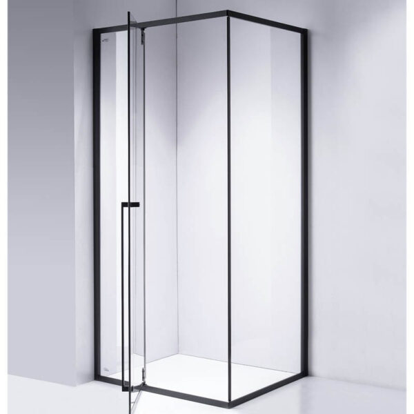 Rectangular shower cabin S-BS16C Black 1200x900mm