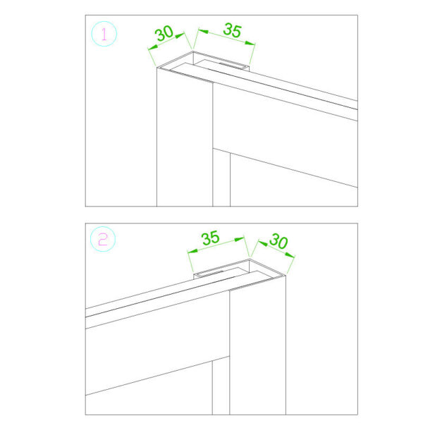 Rectangular shower cabin S-BS16C Black 1200x900mm