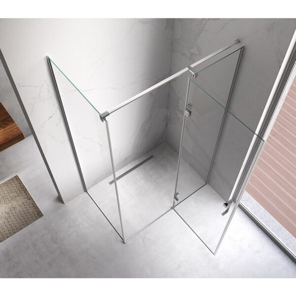 Rectangular shower cabin S-KZ03B Chrome 1100x900mm