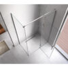 Rectangular shower cabin S-KZ03C Chrome 1200x900mm