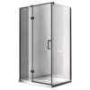 Rectangular shower cabin S-KZ03D Black 1200x1000mm