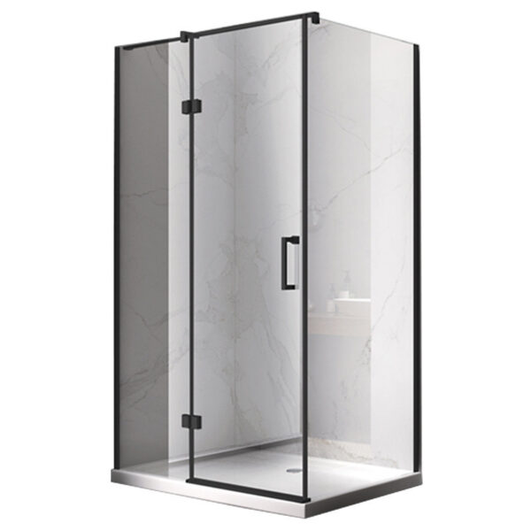 Rectangular shower cabin S-KZ03D Black 1200x1000mm