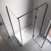 Rectangular shower cabin S-KZ03D Black 1200x1000mm