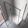 Rectangular shower cabin S-KZ03D Black 1200x1000mm