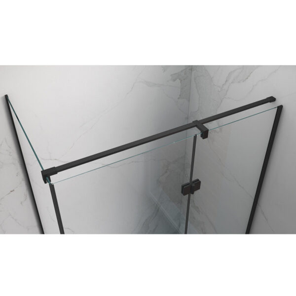 Rectangular shower cabin S-KZ03D Black 1200x1000mm