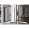 Rectangular shower cabin S-KZ104B Black 1100x900mm