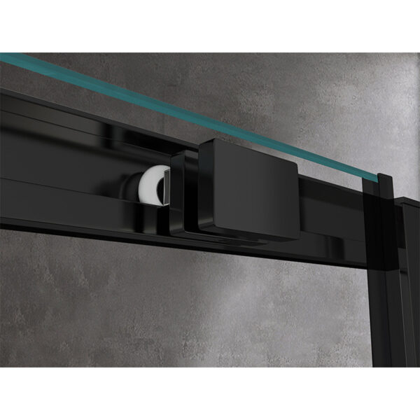 Rectangular shower cabin S-KZ104B Black 1100x900mm