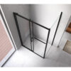 Rectangular shower cabin S-KZ104B Black 1100x900mm