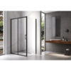 Rectangular shower cabin S-KZ104B Black 1100x900mm