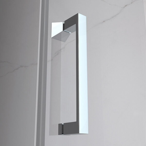 Rectangular shower cabin S-KZ104B Chrome 1100x900mm