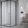 Rectangular shower cabin S-BS12A Black 1000x800mm