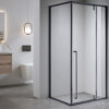 Rectangular shower cabin S-BS12A Black 1000x800mm
