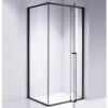 Rectangular shower cabin S-BS12A Black 1000x800mm
