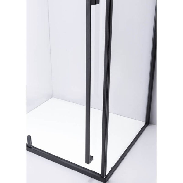 Rectangular shower cabin S-BS12A Black 1000x800mm