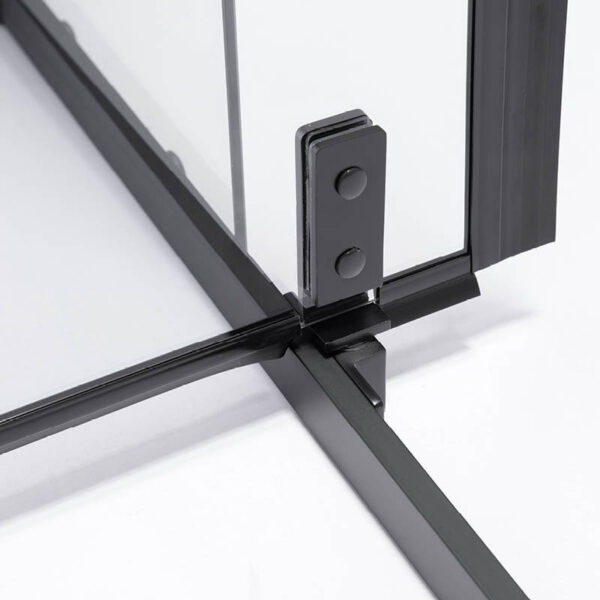 Rectangular shower cabin S-BS12A Black 1000x800mm