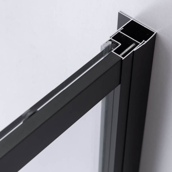 Rectangular shower cabin S-BS12A Black 1000x800mm