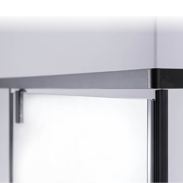 Rectangular shower cabin S-BS12A Black 1000x800mm