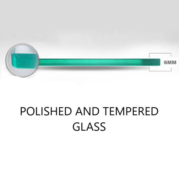 Rectangular shower cabin S-BS12A Black 1000x800mm