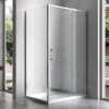 Rectangular shower cabin S-KZ06B Chrome 1000x800mm