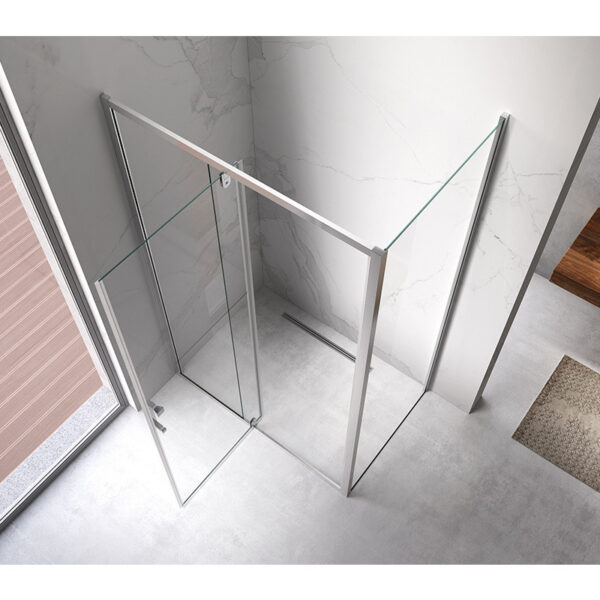 Rectangular shower cabin S-KZ06B Chrome 1000x800mm