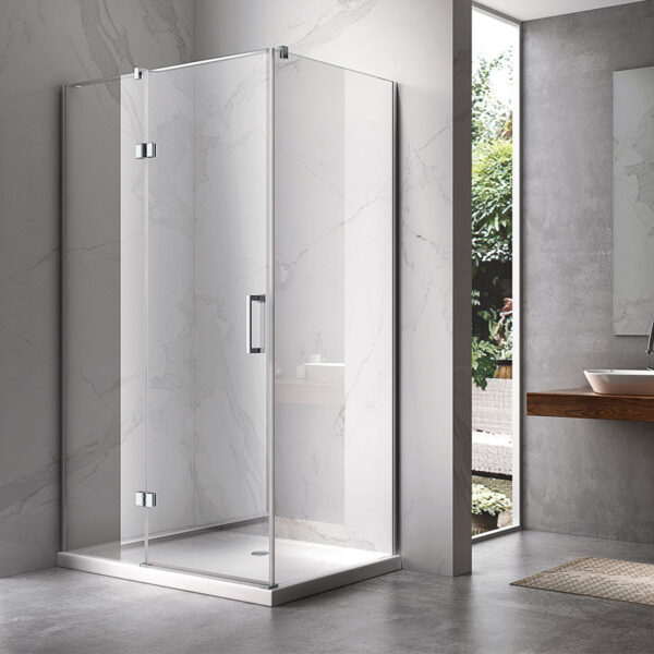 Rectangular shower cabin S-KZ02B Chrome 1000x800mm