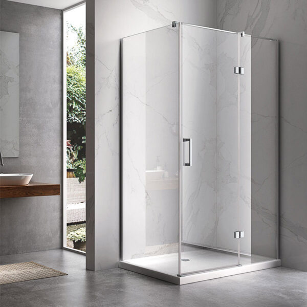 Rectangular shower cabin S-KZ02B Chrome 1000x800mm