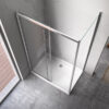 Rectangular shower cabin S-KZ103B Chrome 1100x800mm