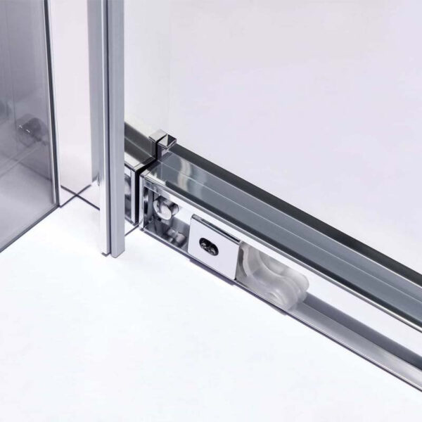 Rectangular shower cabin S-KZ103B Chrome 1100x800mm