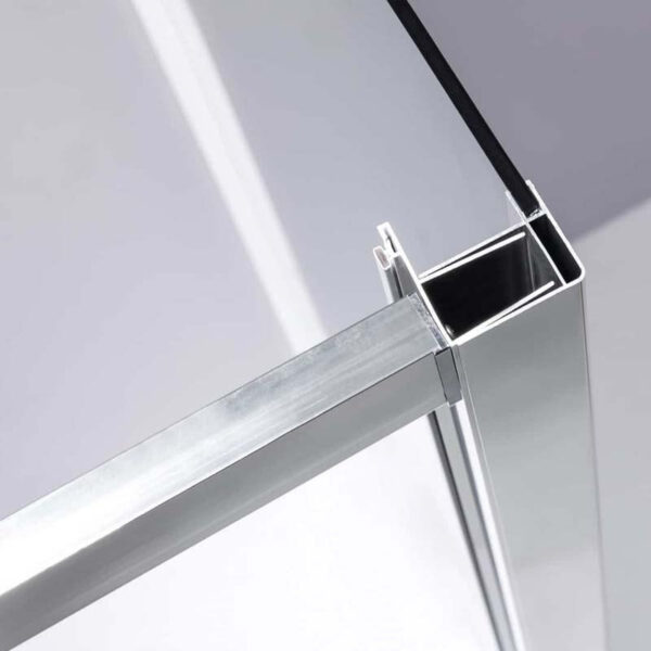 Rectangular shower cabin S-KZ103B Chrome 1100x800mm